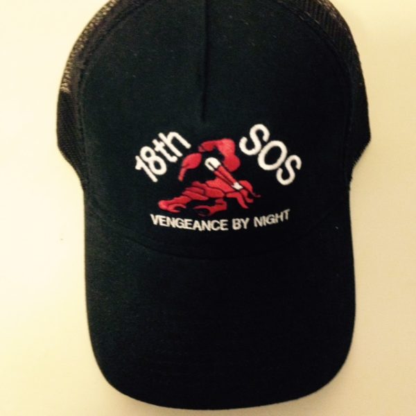 18th SOS Stinger Hat, Solid Black