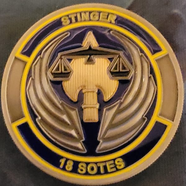 18 Sotes Squadron Stinger Challenge Coin