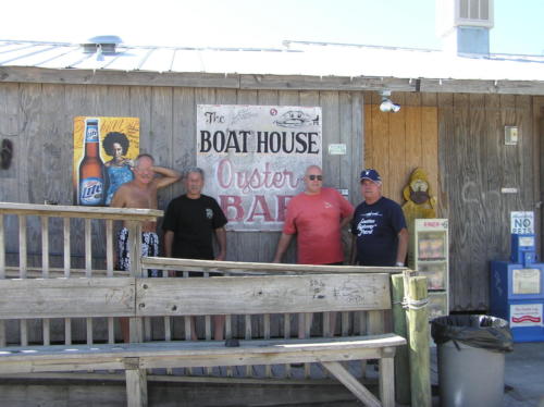 2005 FWB, FL Reunion - Boathouse - Mike Drzyzga, Bill Zito, Dave Voisey, Norm Evans