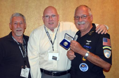 2014 ABQ Reunion- Bill Zito, Dave Voisey, and Mike Drzyzga with an Association coin