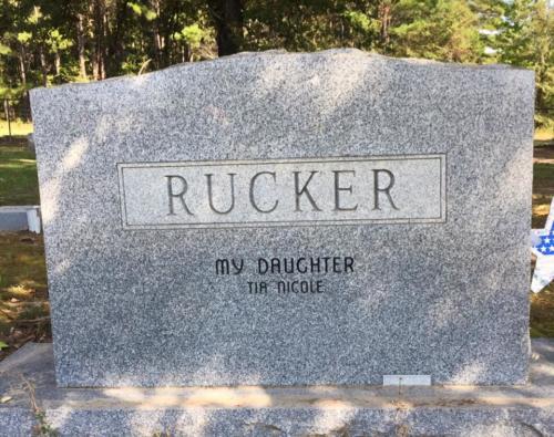 Rucker Headstone - My Daughter Tia