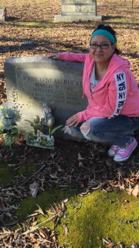 Rucker Headstone with Tia
